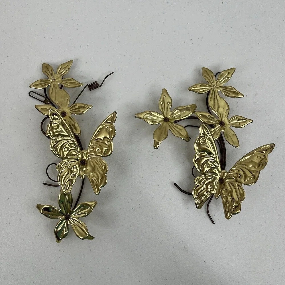 Vintage metal butterfly